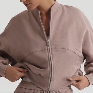 MYOUTFITONLINE OVERSIZED BOMBER FIT JACKET - WARM MOCHA